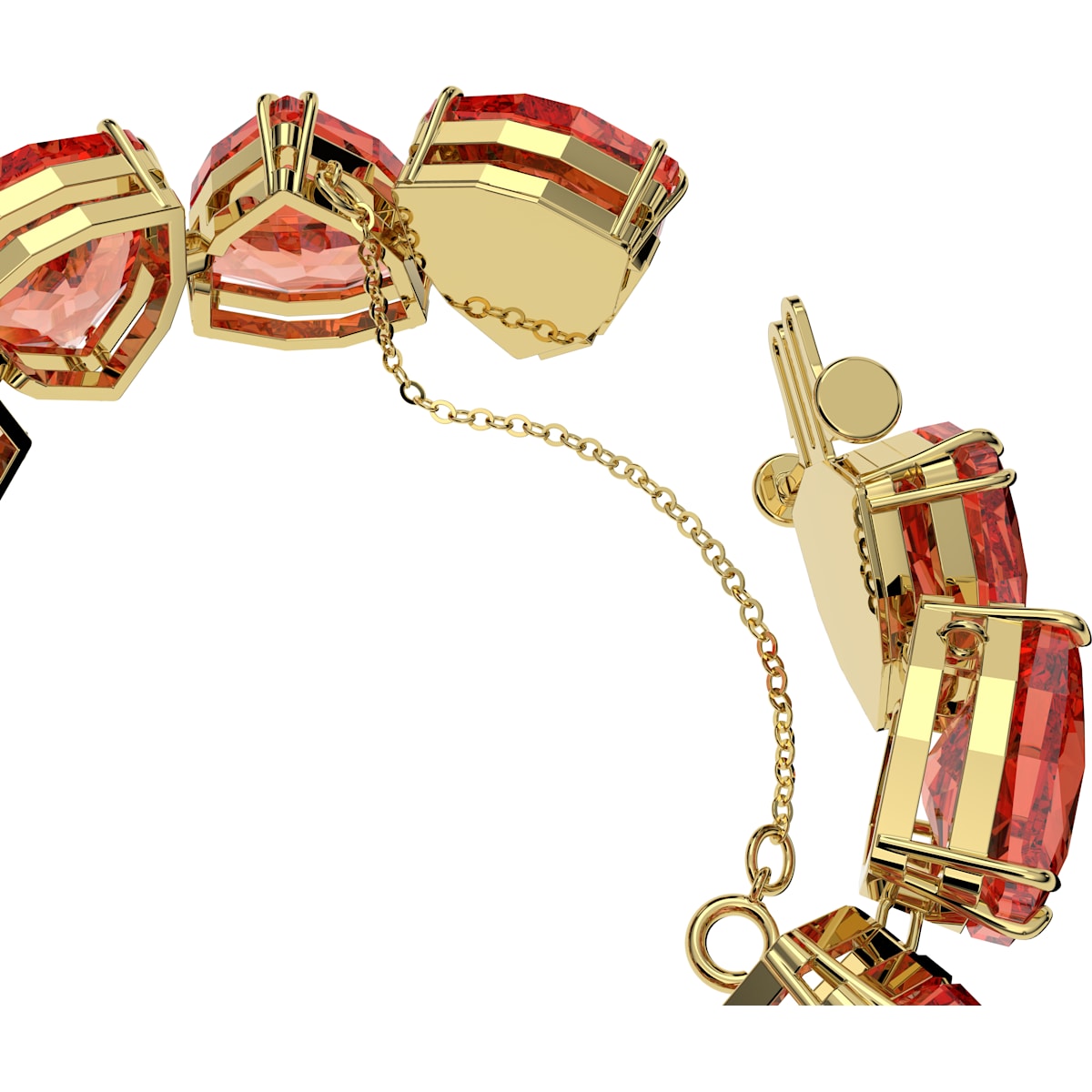 Swarovski - Millenia Armband, Kristall im Trilliant-Schliff, Orange, Goldlegierungsschicht - CRYSTAL UNTERBERGER
