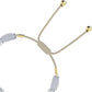 Swarovski - Letra Armband, Mond, Weiss, Goldlegierungsschicht - CRYSTAL UNTERBERGER