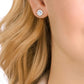 Swarovski - Angelic Ohrstecker, Quadrat, Blau, Rhodiniert - CRYSTAL UNTERBERGER