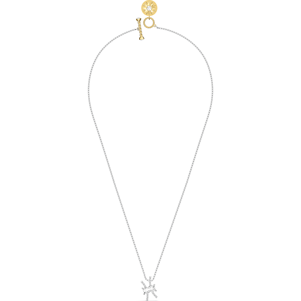 Swarovski - Zodiac II Anhänger, Fische, Weiss, Metallmix - CRYSTAL UNTERBERGER
