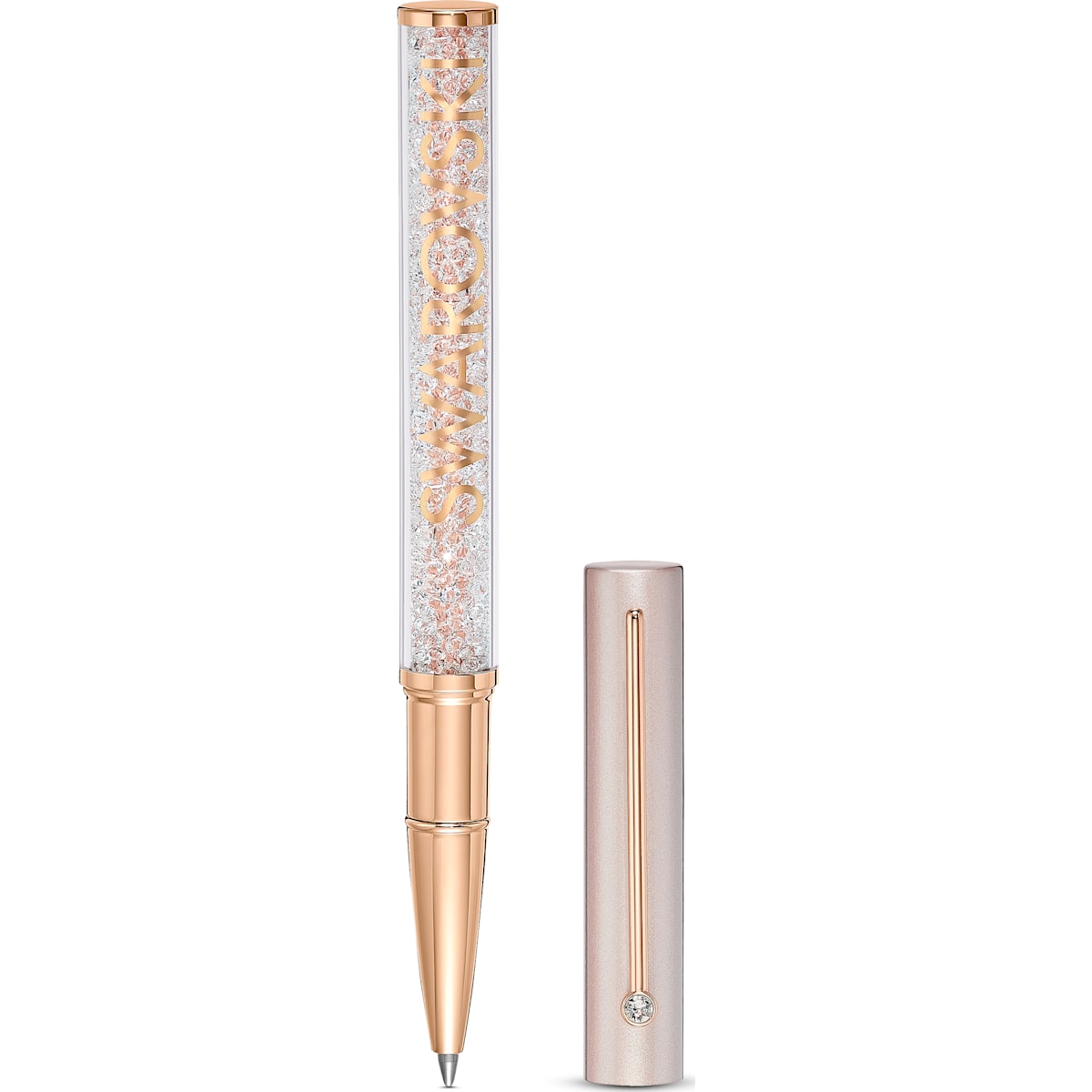 Swarovski - Crystalline Gloss Kugelschreiber, Rosa, Rosegold-Legierungsschicht - CRYSTAL UNTERBERGER