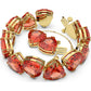 Swarovski - Millenia Armband, Kristall im Trilliant-Schliff, Orange, Goldlegierungsschicht - CRYSTAL UNTERBERGER
