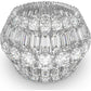 Swarovski - Hyperbola Cocktail Ring, Weiss, Rhodiniert - CRYSTAL UNTERBERGER