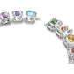 Swarovski - Chroma Halsband, Übergroße Kristalle, Mehrfarbig, Rhodiniert - CRYSTAL UNTERBERGER