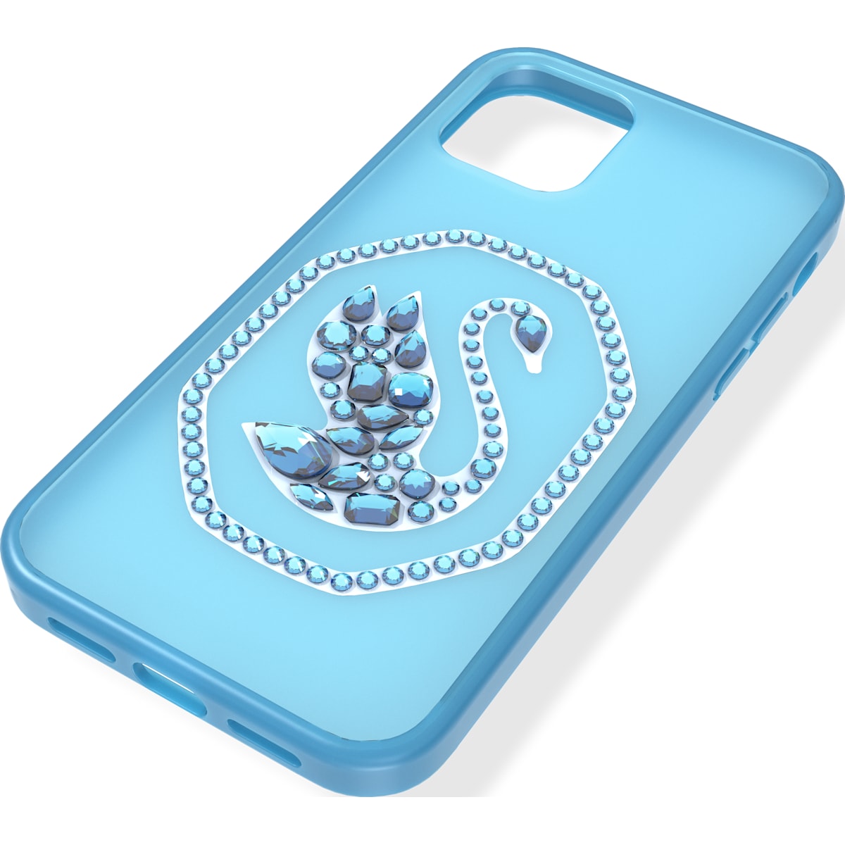Swarovski - SIG003 Smartphone Schutzhülle, iPhone® 12/12 Pro, Blau - CRYSTAL UNTERBERGER