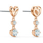 Swarovski - Lifelong Heart Ohrringe, Herz, Weiss, Rosegold-Legierungsschicht - CRYSTAL UNTERBERGER