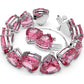 Swarovski - Millenia Armband, Kristall im Trilliant-Schliff, Rosa, Rhodiniert - CRYSTAL UNTERBERGER
