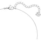 Swarovski - Attract Halskette, Quadrat, Weiss, Rhodiniert - CRYSTAL UNTERBERGER