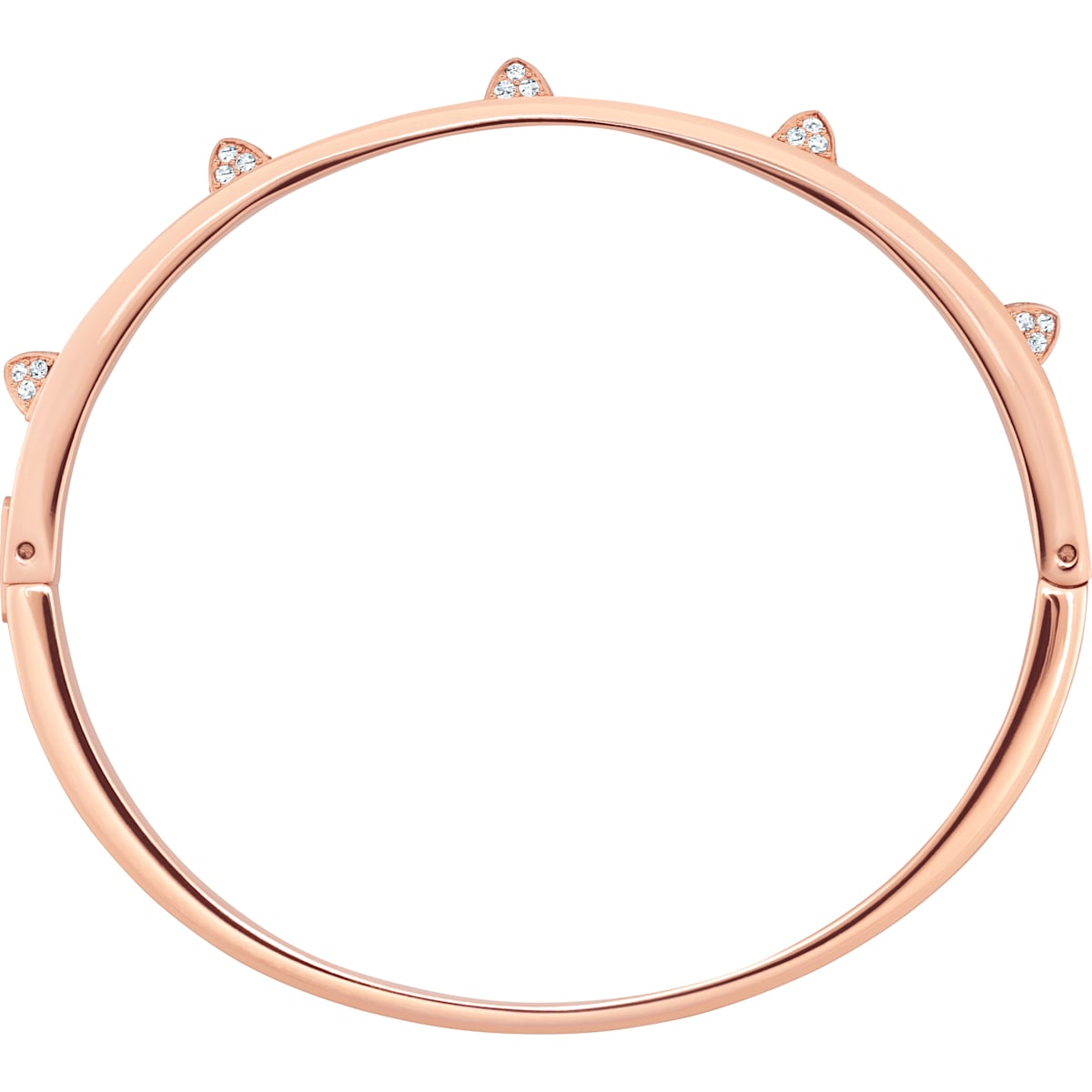 Swarovski - Tactic Armreif, Weiss, Rosegold-Legierungsschicht - CRYSTAL UNTERBERGER
