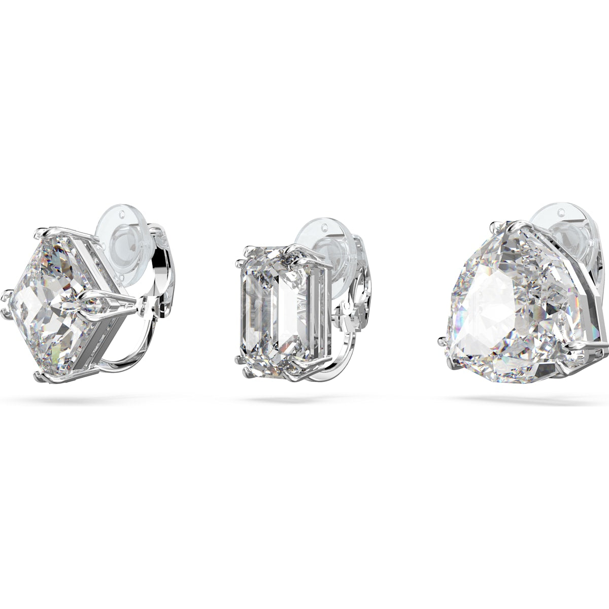 Swarovski - Millenia Ohrclip, Weiss, Rhodiniert - CRYSTAL UNTERBERGER