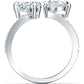 Swarovski - Attract Soul Ring, Herz, Weiss, Rhodiniert - CRYSTAL UNTERBERGER