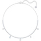 Swarovski - Tennis Deluxe Halsband, Kristalle in einem Mix aus Schliffen, Weiss, Rhodiniert - CRYSTAL UNTERBERGER
