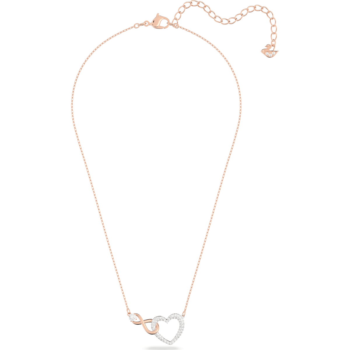 Swarovski heart and infinity necklace deals