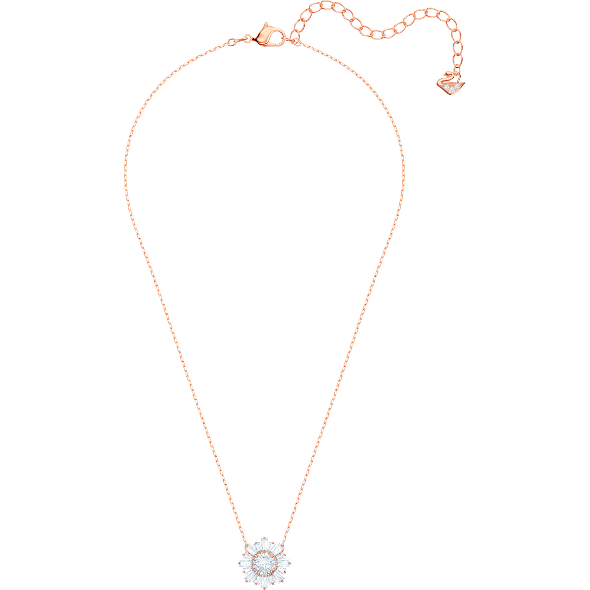 Swarovski - Sunshine Anhänger, Sonne, Weiss, Rosegold-Legierungsschicht - CRYSTAL UNTERBERGER