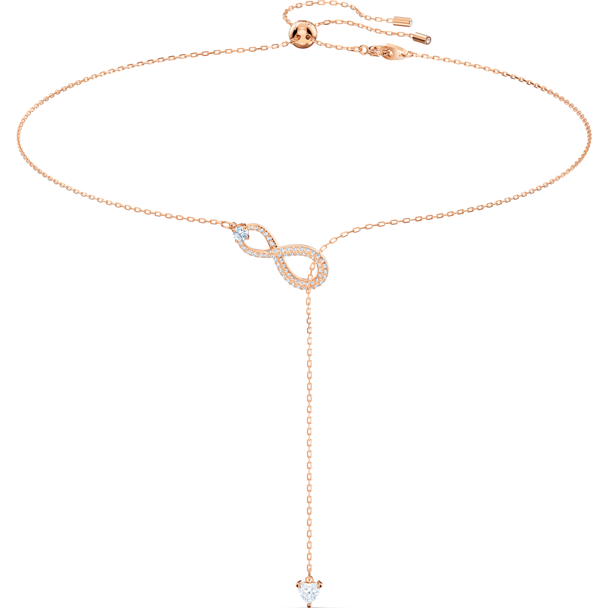 SWA INFINITY:NECKLACE Y INF CRY/CZWH/ROS
