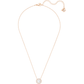 Swarovski - Swarovski Sparkling Dance Halskette, Rund, Weiss, Rosegold-Legierungsschicht - CRYSTAL UNTERBERGER