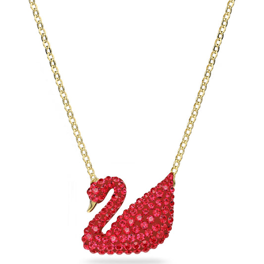 ICONIC SWAN:PEND RED INSI/CRY/GOS