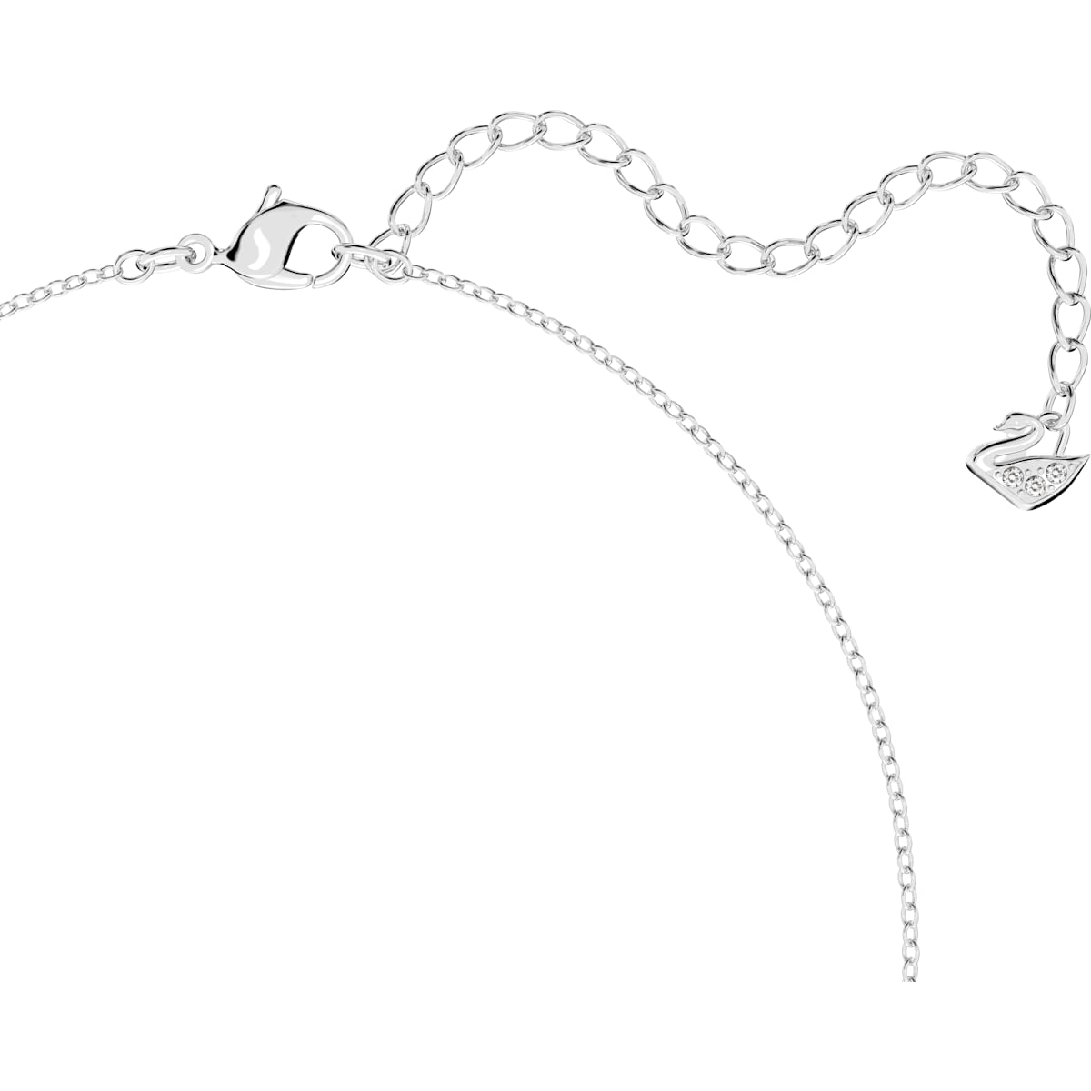 Swarovski - Lilia Y-Halskette Schmetterling, Weiß, Rhodiniert - CRYSTAL UNTERBERGER