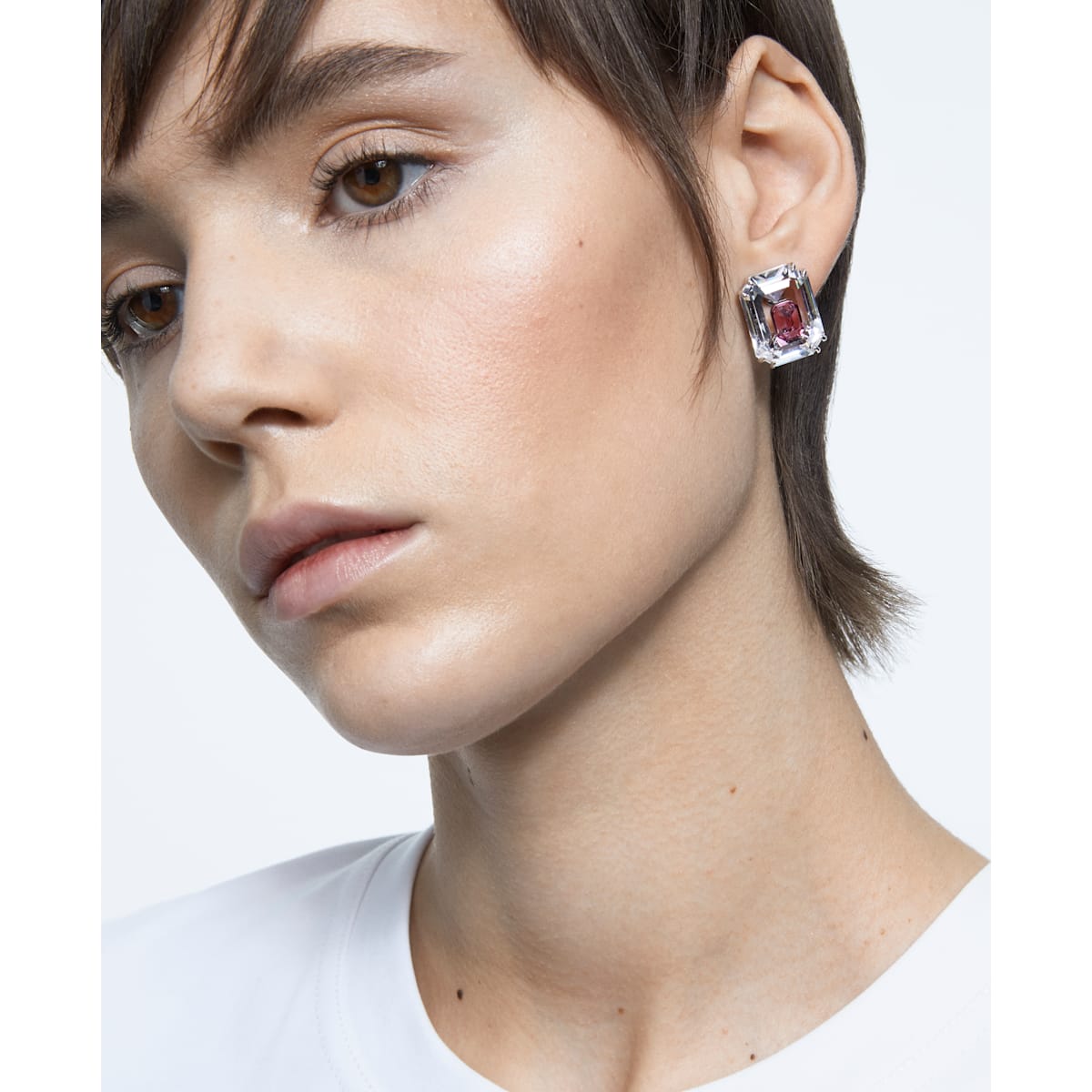 Swarovski - Chroma Ohrstecker, Rosa, Rhodiniert - CRYSTAL UNTERBERGER