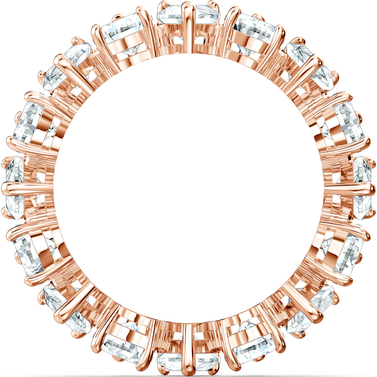 Swarovski - Vittore Ring, Kristalle im Tropfenschliff, Weiß, Rosegold-Legierungsschicht - CRYSTAL UNTERBERGER