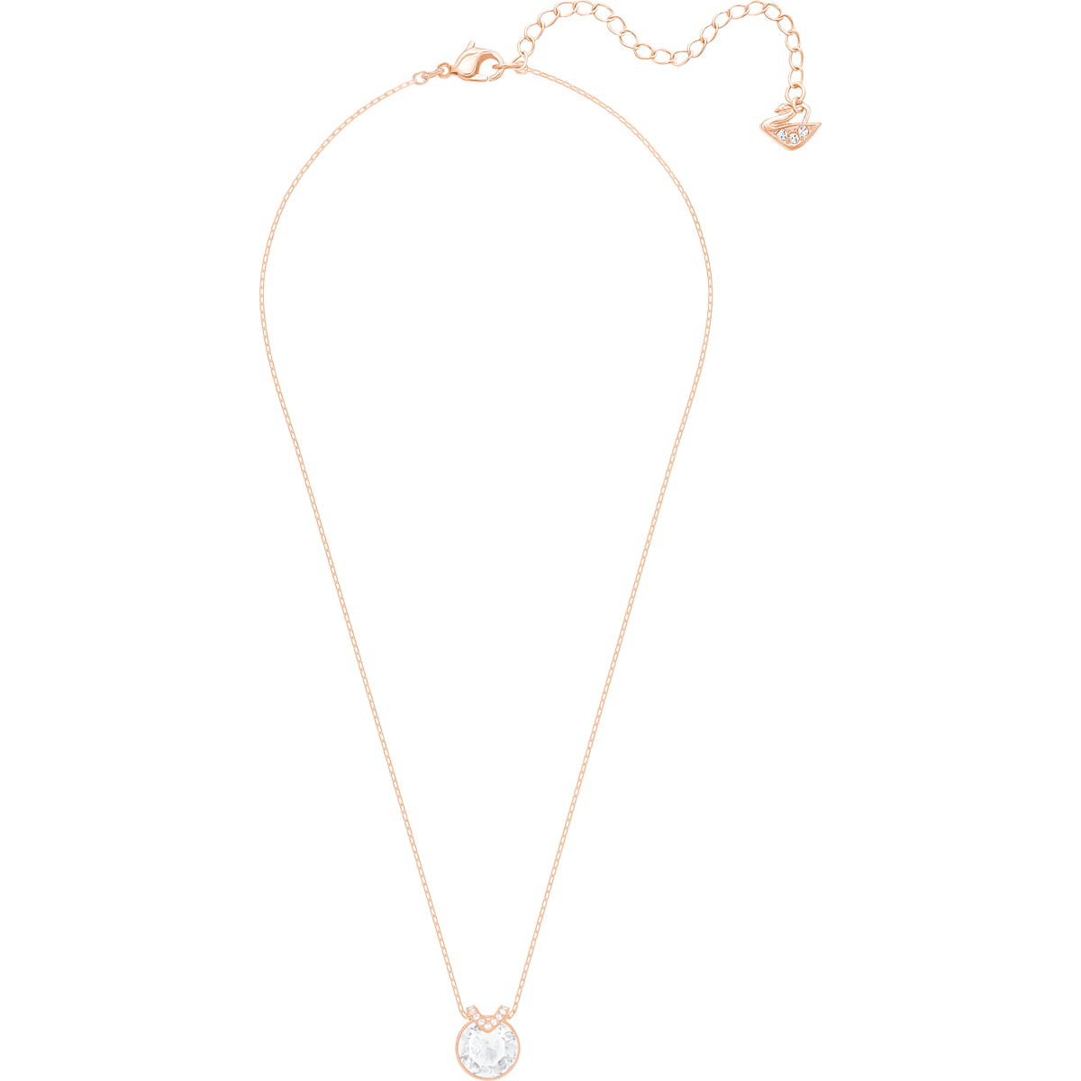 Swarovski - Bella V Anhänger, Weiss, Rosegold-Legierungsschicht - CRYSTAL UNTERBERGER