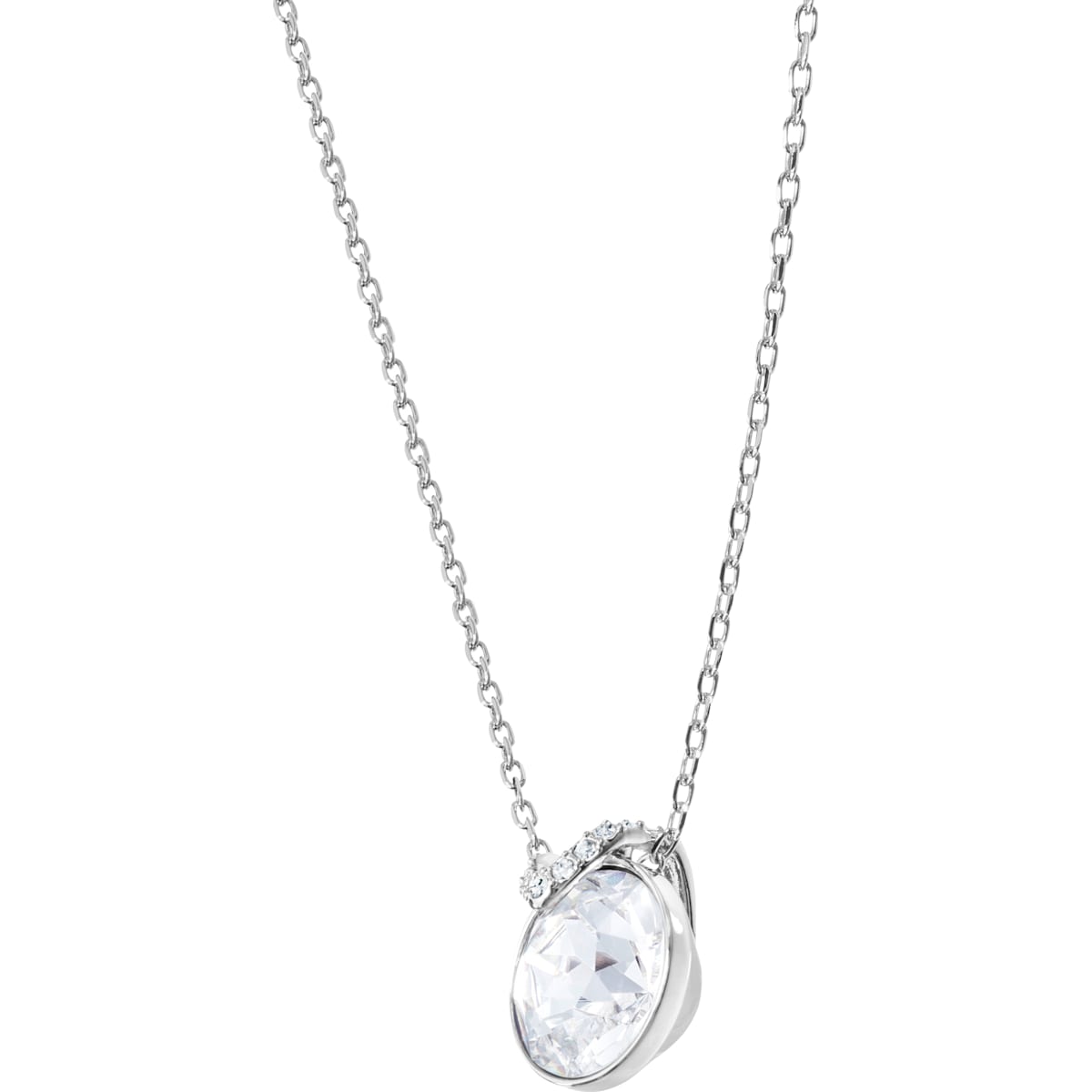 Swarovski - Bella V Anhänger, Weiss, Rhodiniert - CRYSTAL UNTERBERGER