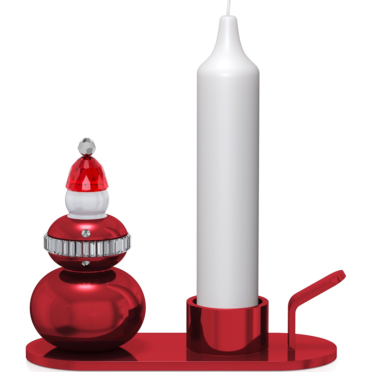 HOLIDAY CHEERS:CANDLE HOLDER SANTA CLAUS