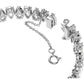 Swarovski - Millenia Armband, Swarovski Zirkonia im Tropfenschliff, Weiß, Rhodiniert - CRYSTAL UNTERBERGER