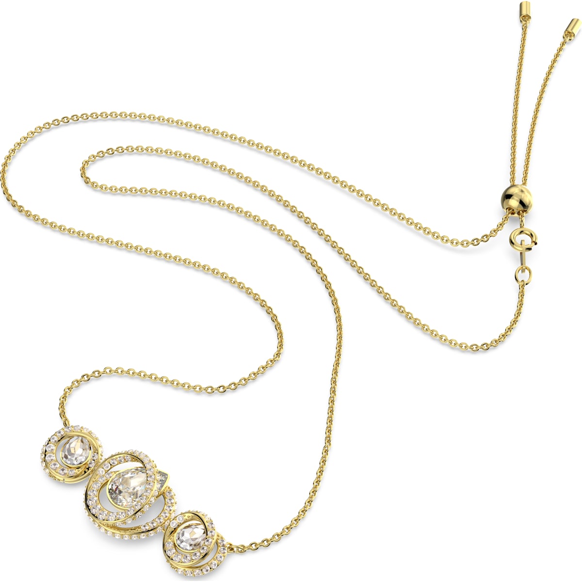 Swarovski - Generation Halskette Weiß, Goldlegierungsschicht - CRYSTAL UNTERBERGER