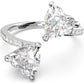 Swarovski - Attract Soul Ring, Herz, Weiss, Rhodiniert - CRYSTAL UNTERBERGER