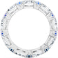 Swarovski - Millenia Cocktail Ring, Kristalle im Trilliant-Schliff, Blau, Rhodiniert - CRYSTAL UNTERBERGER
