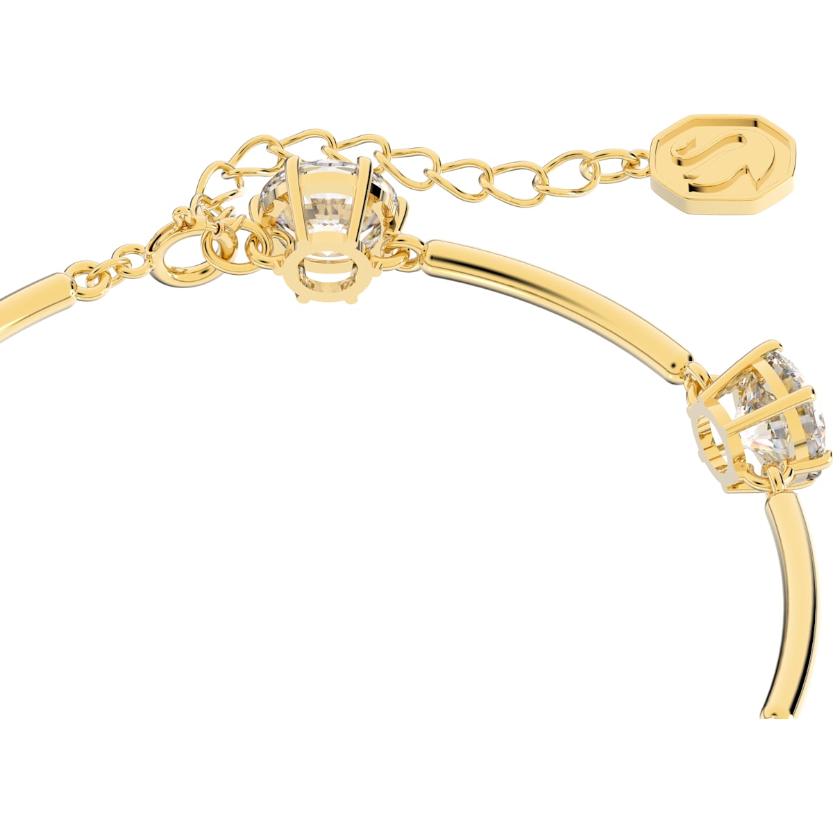 Swarovski - Constella Armband Rundschliff, Weiß, Glänzende Goldton-Beschichtung - CRYSTAL UNTERBERGER