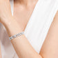 Swarovski - Tennis Deluxe Armband, Kristalle in einem Mix aus Schliffen, Weiss, Rhodiniert - CRYSTAL UNTERBERGER