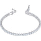 Swarovski - Tennis Deluxe Armband, Kristalle im Rundschliff, Weiß, Rhodiniert - CRYSTAL UNTERBERGER