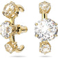 Swarovski - Constella Ohrringe, Weiss, Goldlegierungsschicht - CRYSTAL UNTERBERGER