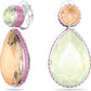 Swarovski - Orbita Ohrringe, Asymmetrisch, Kristall im Tropfenschliff, Mehrfarbig, Rhodiniert - CRYSTAL UNTERBERGER