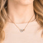 Swarovski - Stone Halskette, Rund, Weiss, Rosegold-Legierungsschicht - CRYSTAL UNTERBERGER