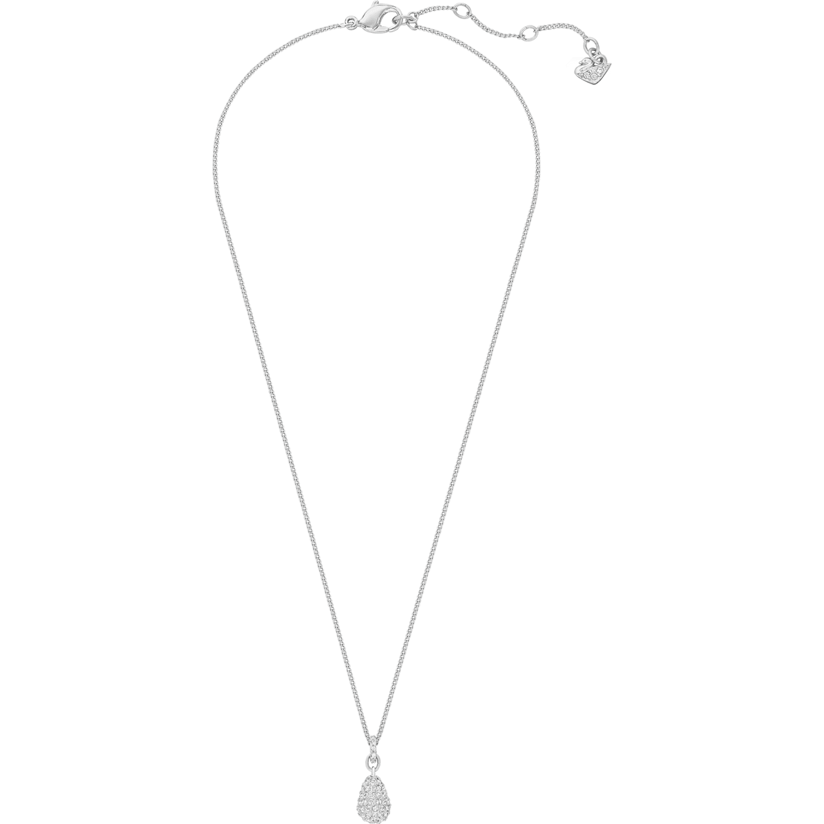 Swarovski - Heloise Anhänger, Weiss, Rhodiniert - CRYSTAL UNTERBERGER