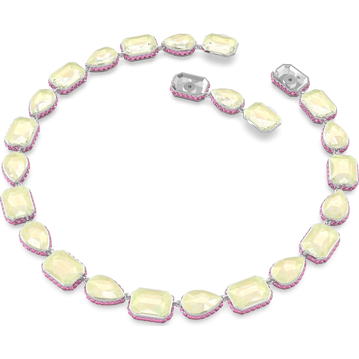 Swarovski - Orbita Halskette, Kristalle in einem Mix aus Schliffen, Mehrfarbig, Rhodiniert - CRYSTAL UNTERBERGER