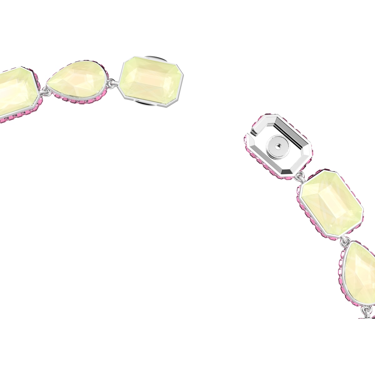 Swarovski - Orbita Halskette, Kristalle in einem Mix aus Schliffen, Mehrfarbig, Rhodiniert - CRYSTAL UNTERBERGER