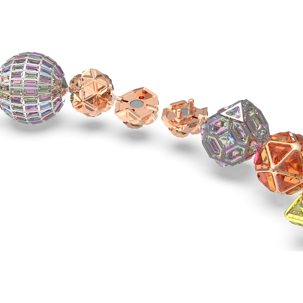 Swarovski - Curiosa Halskette, Mehrfarbig, Metallmix - CRYSTAL UNTERBERGER