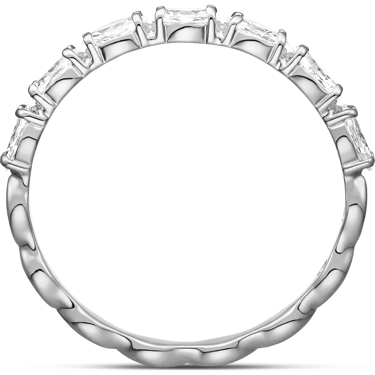 Swarovski - Vittore Marquise Ring, Weiss, Rhodiniert - CRYSTAL UNTERBERGER