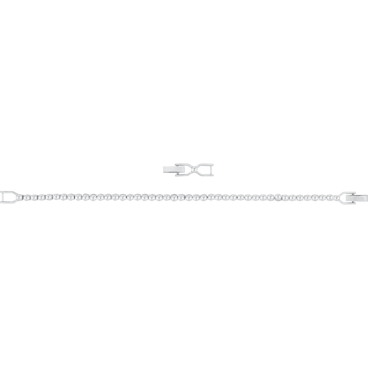 Swarovski - Emily Armband, Weiss, Rhodiniert - CRYSTAL UNTERBERGER