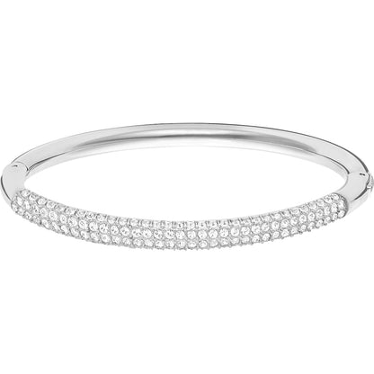 Swarovski - Stone Armreif, Weiss, Rhodiniert - CRYSTAL UNTERBERGER