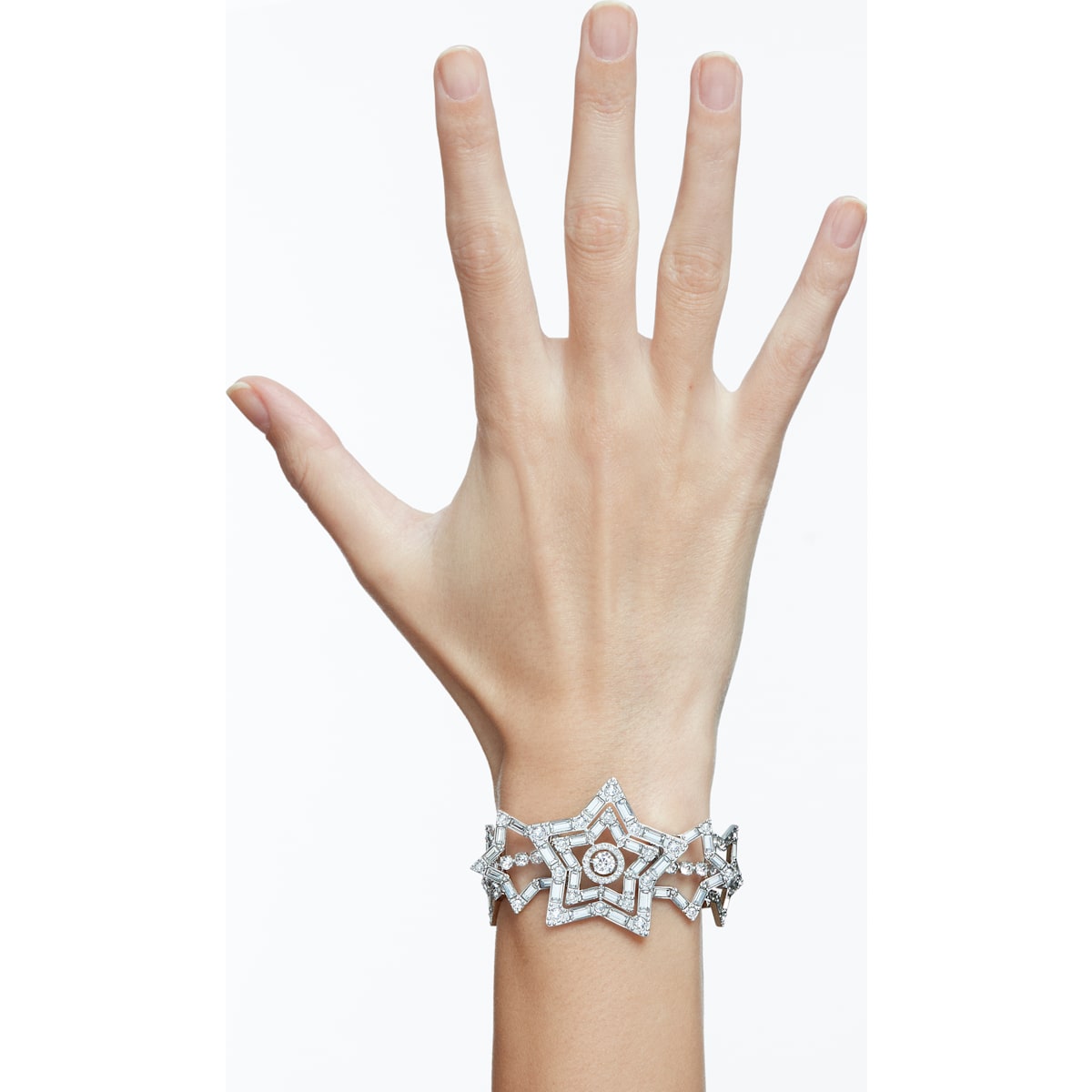 Swarovski - Stella Armband, Stern, Weiß, Rhodiniert - CRYSTAL UNTERBERGER