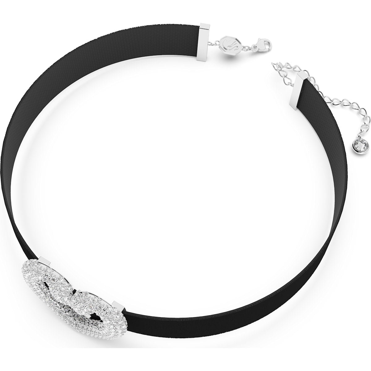 Swarovski - Una Halsband, Herz, Weiß, Rhodiniert - CRYSTAL UNTERBERGER