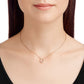 Swarovski - Towards Halskette, Hufeisen, Weiss, Rosegold-Legierungsschicht - CRYSTAL UNTERBERGER