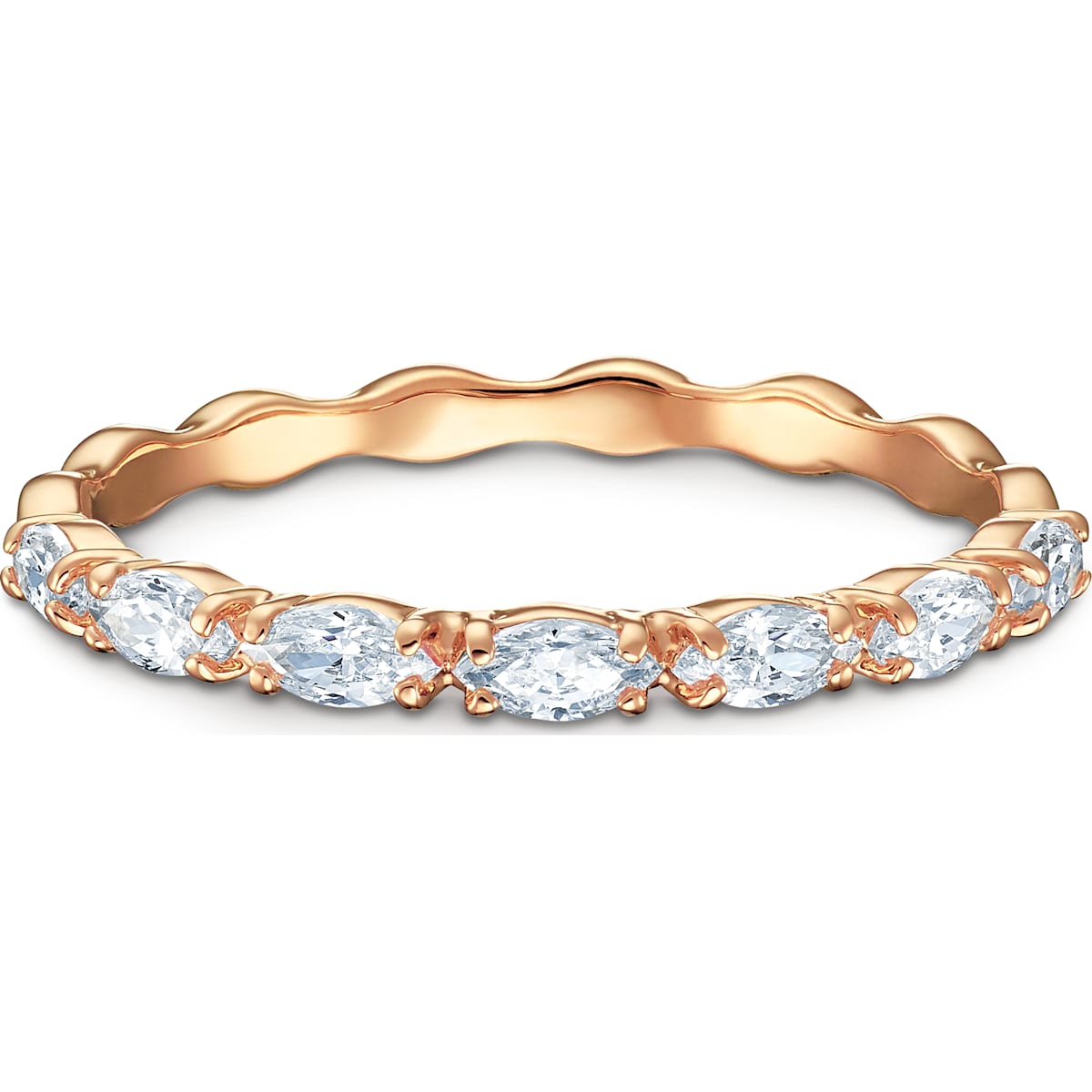 Swarovski - Vittore Marquise Ring, Weiss, Rhodiniert - CRYSTAL UNTERBERGER