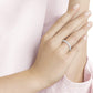 Swarovski - Stone Ring, Weiss, Rhodiniert - CRYSTAL UNTERBERGER