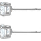 Swarovski - Attract Ohrstecker, Kristall im Rundschliff, Weiß, Rhodiniert - CRYSTAL UNTERBERGER